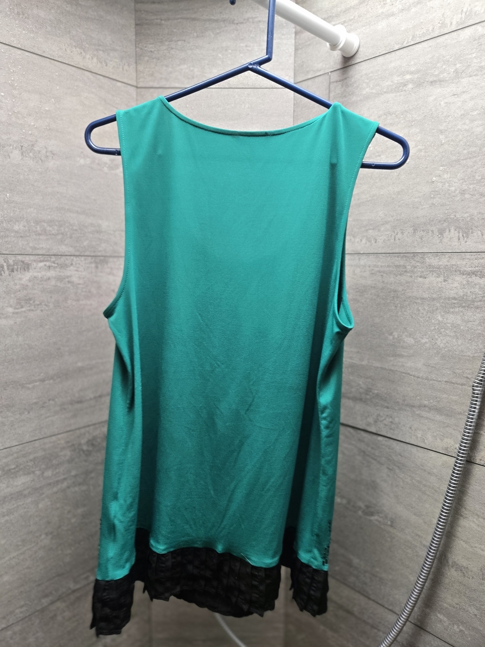 Style & Co. Teal Sleeveless Embellished Tank Top - Picture 4 of 4